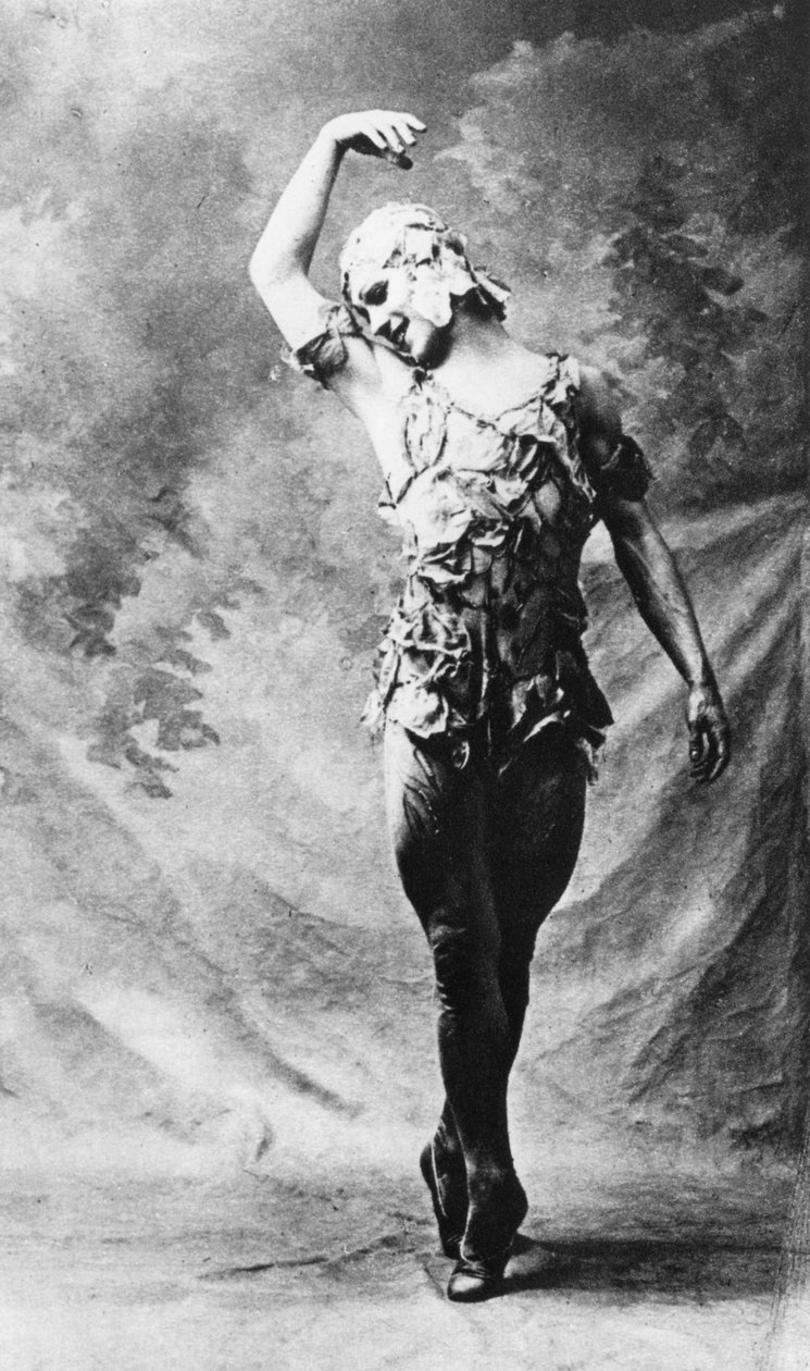 Vaslav Nijinsky, orosz balett-táncos, a Le Spectre de la Rose, Párizs, 1911, 1930 alkotó: Unbekannt