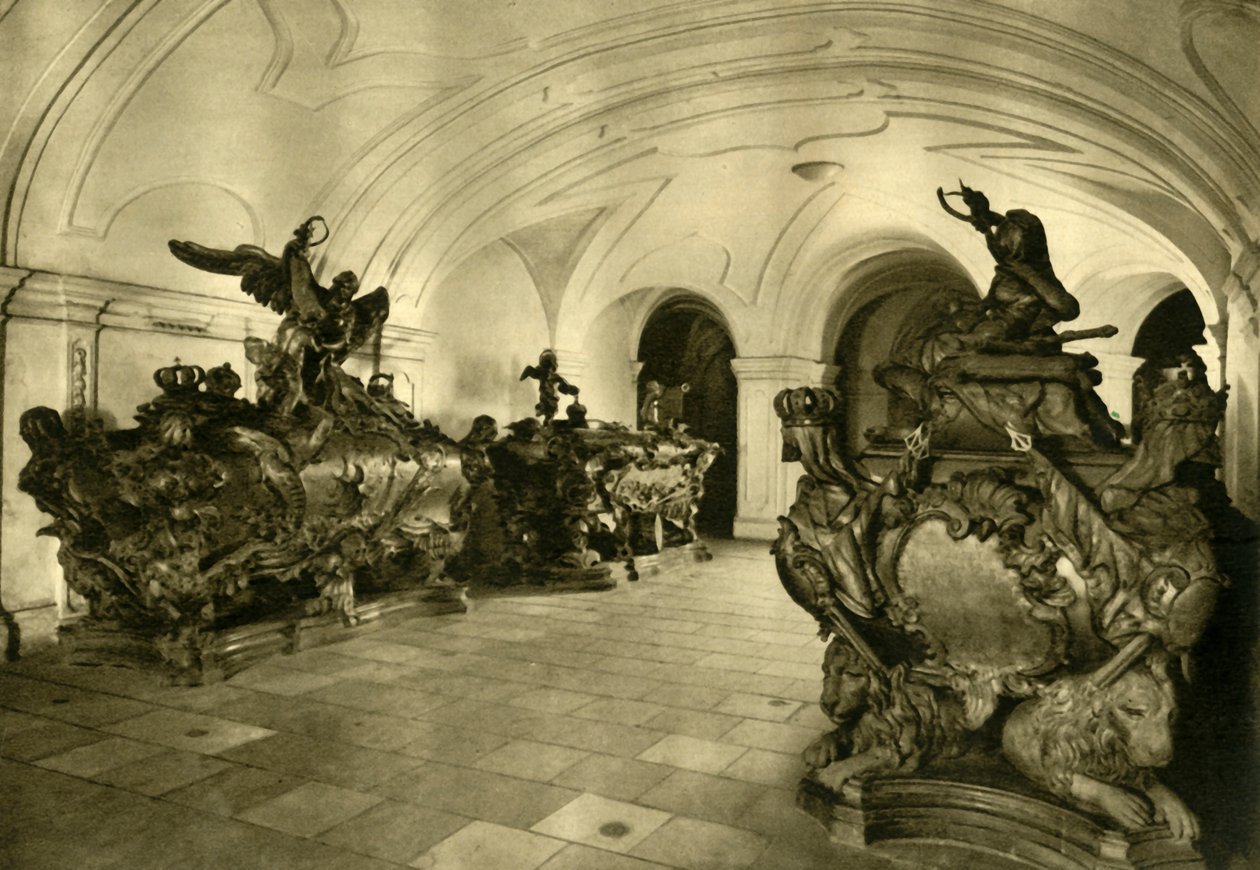 Habsburgok boltozata a kapucinus templomban, Bécs, Ausztria, c1935. alkotó: Unbekannt