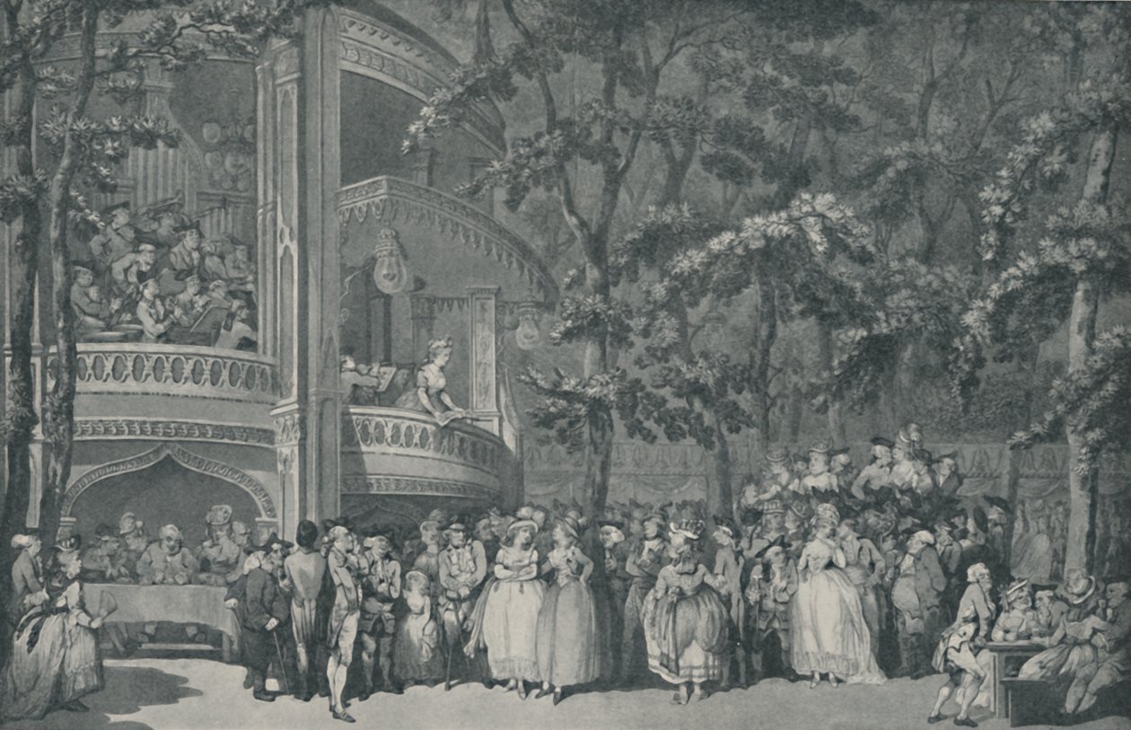 Vauxhall Gardens, 1785, 1920 alkotó: Unbekannt