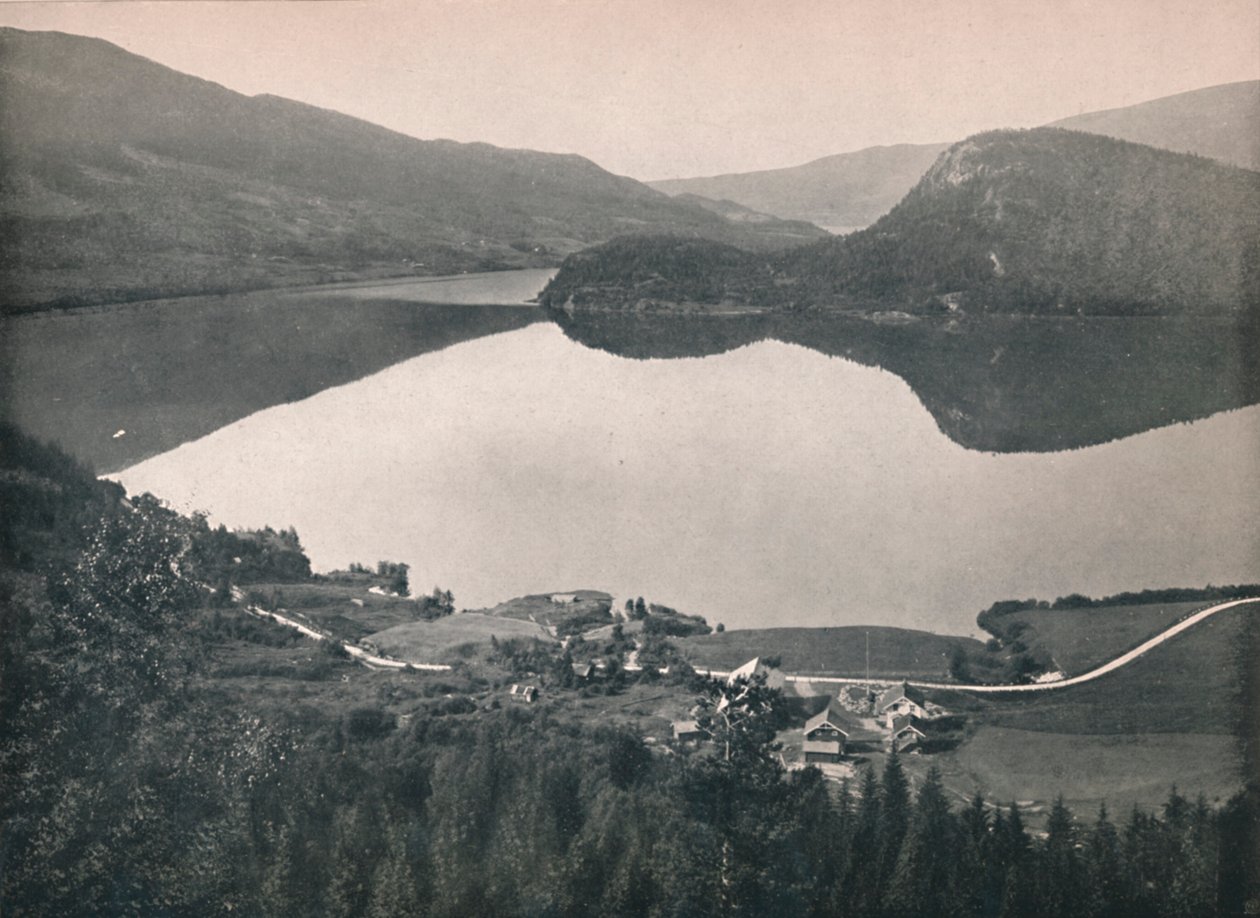 A Haversting-alagút mellett, Bergensbanen, 1914. alkotó: Unbekannt