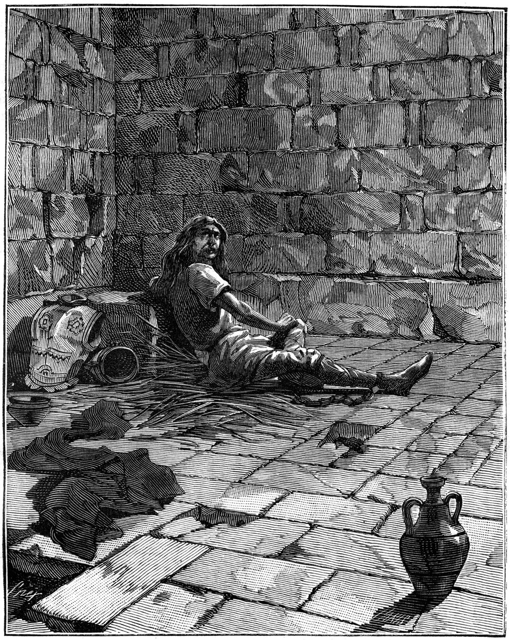 Vercingetorix a római Tullianumban raboskodott, Kr.e. 52-46 1882-1884 alkotó: Unbekannt