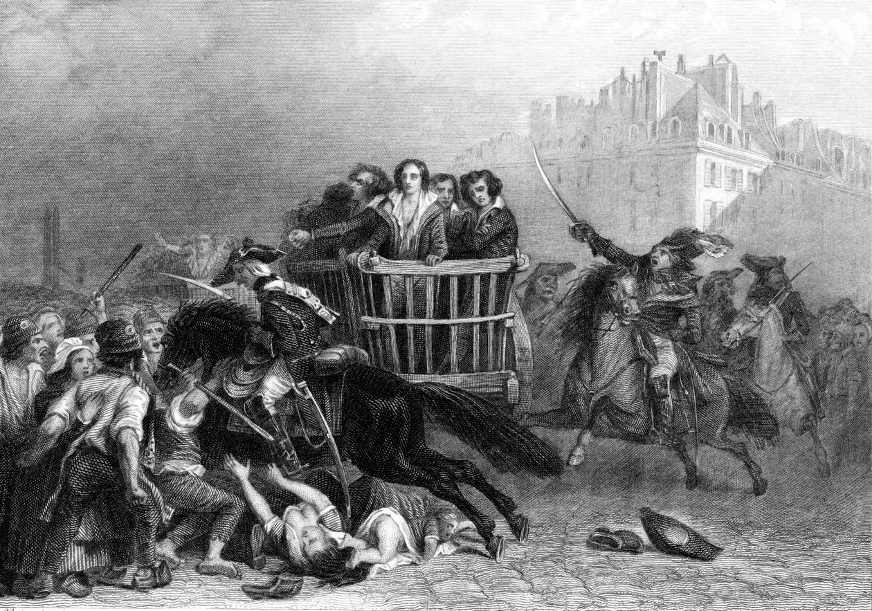 A terror áldozatai, francia forradalom, 1794 alkotó: Unbekannt