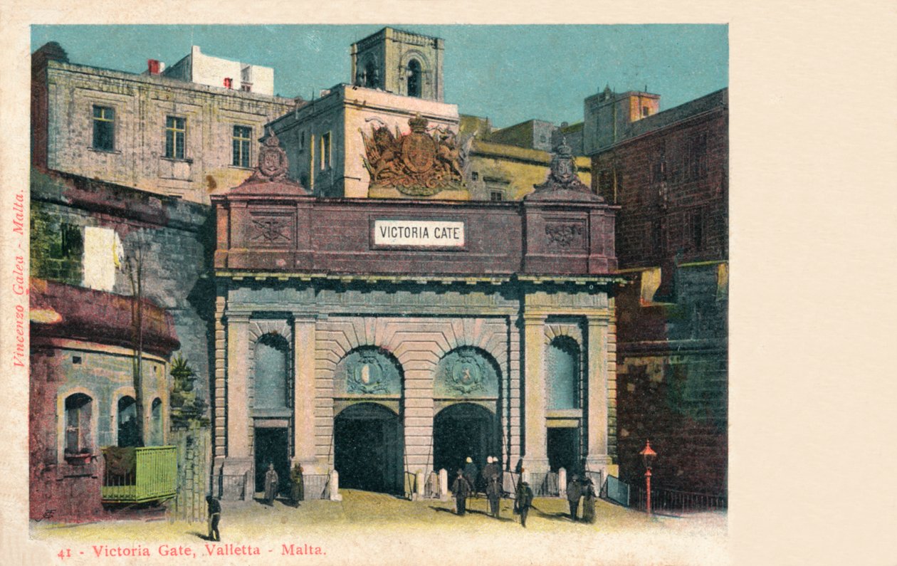 Victoria Gate, Valletta - Málta, 1900 alkotó: Unbekannt