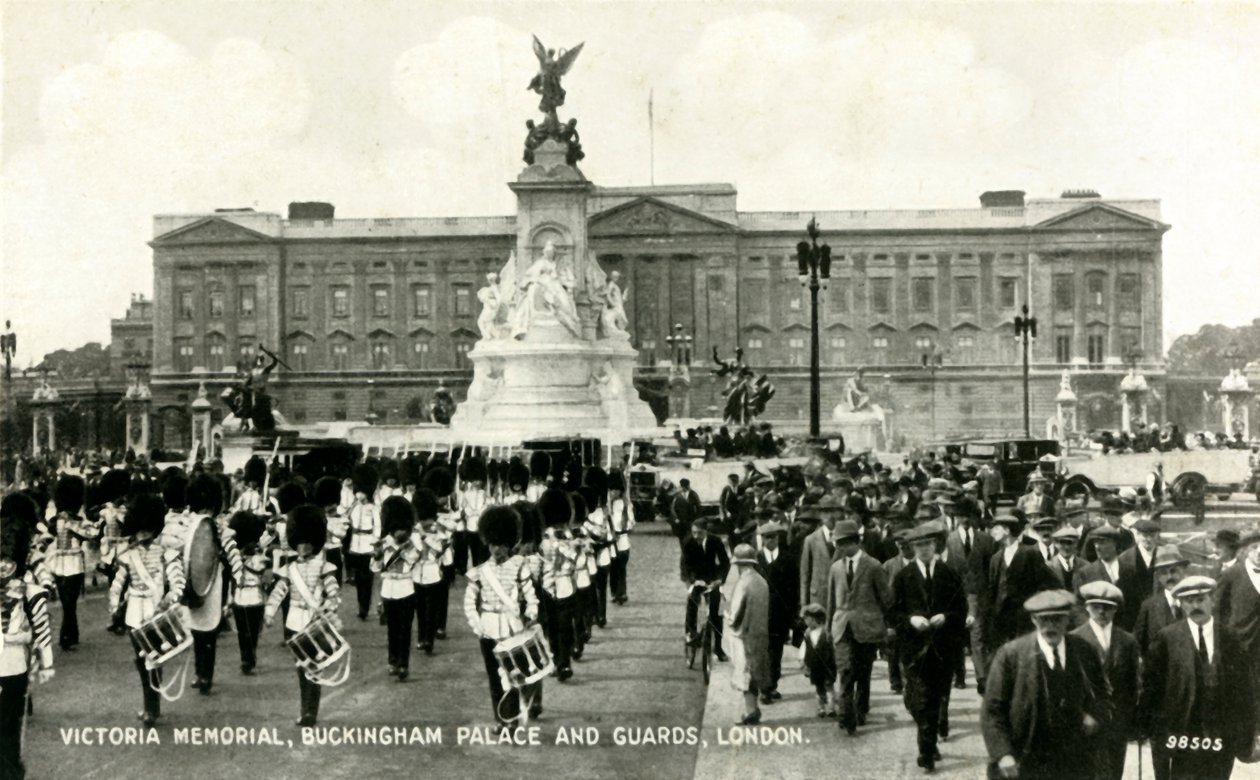 Victoria Memorial, Buckingham Palota és Gárda, London, 1930-as évek. alkotó: Unbekannt