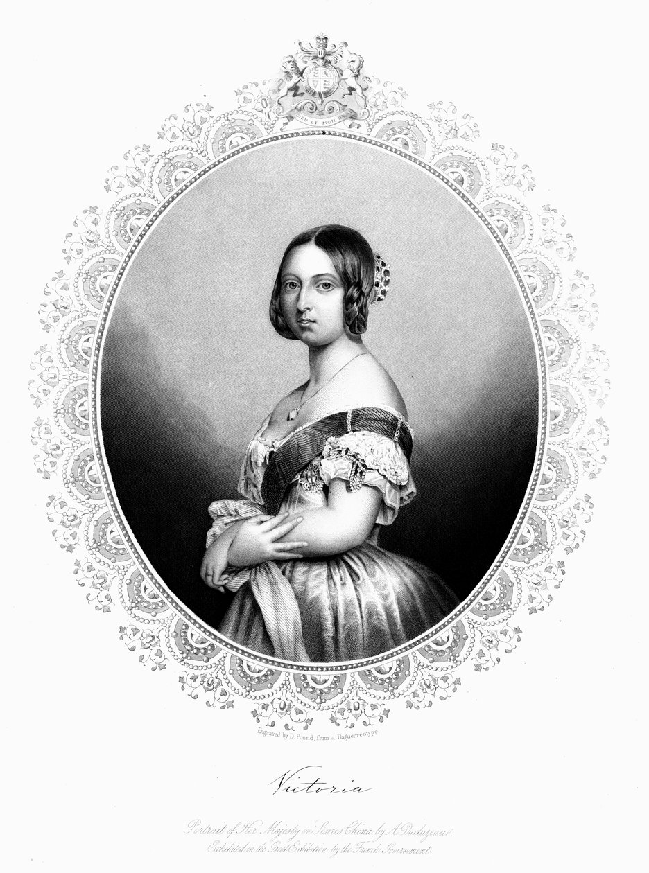Viktória, Nagy-Britannia és Írország királynője, 1850 körül alkotó: Unbekannt