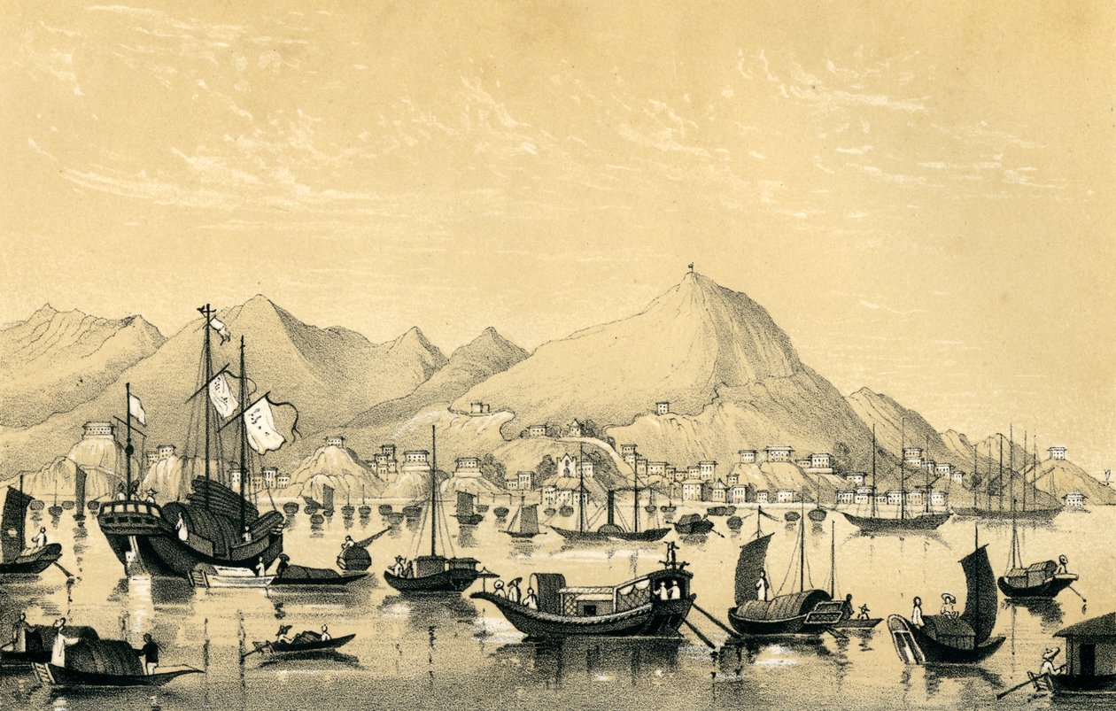 Victoria Town, Hong Kong-sziget, 1847 alkotó: Unbekannt