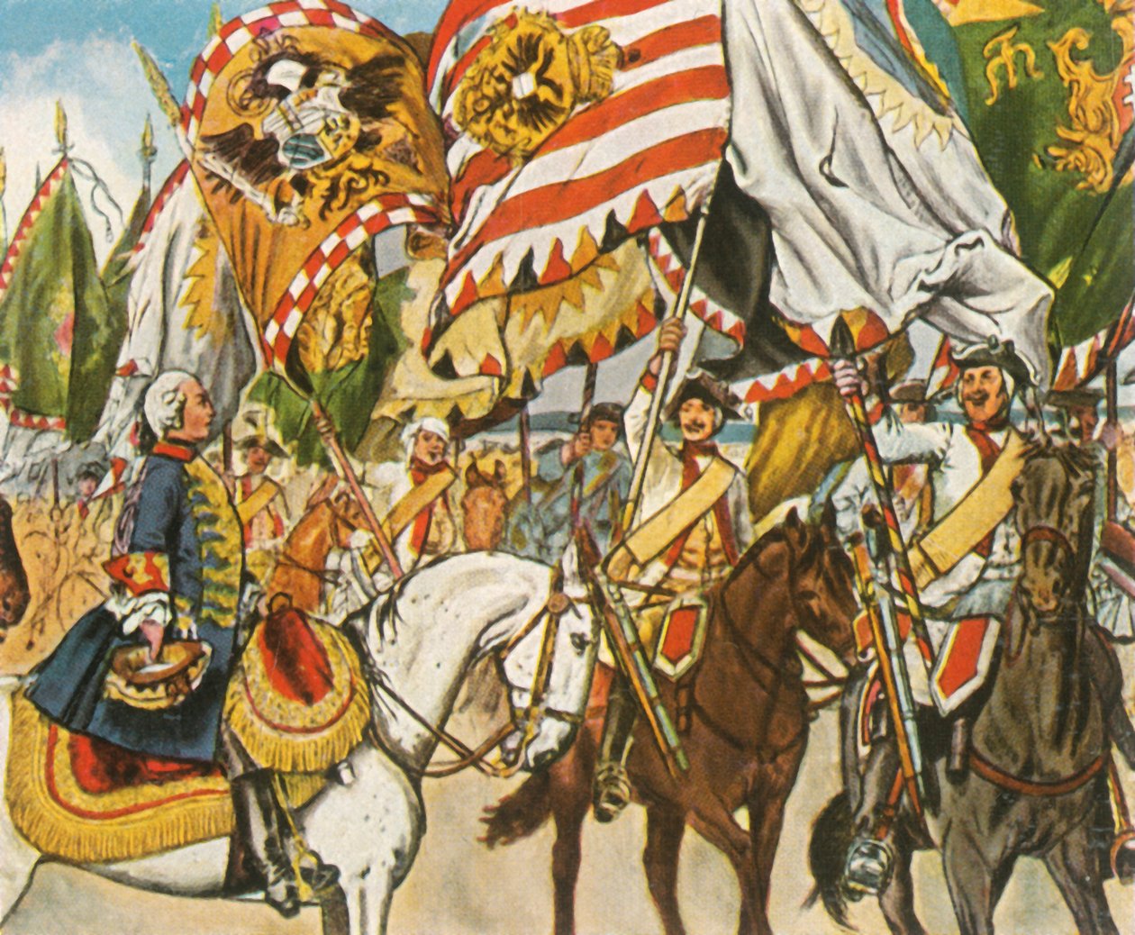 Győzelemünnep Hohenfriedbergben, 1745. június 4-én, 1936. alkotó: Unbekannt