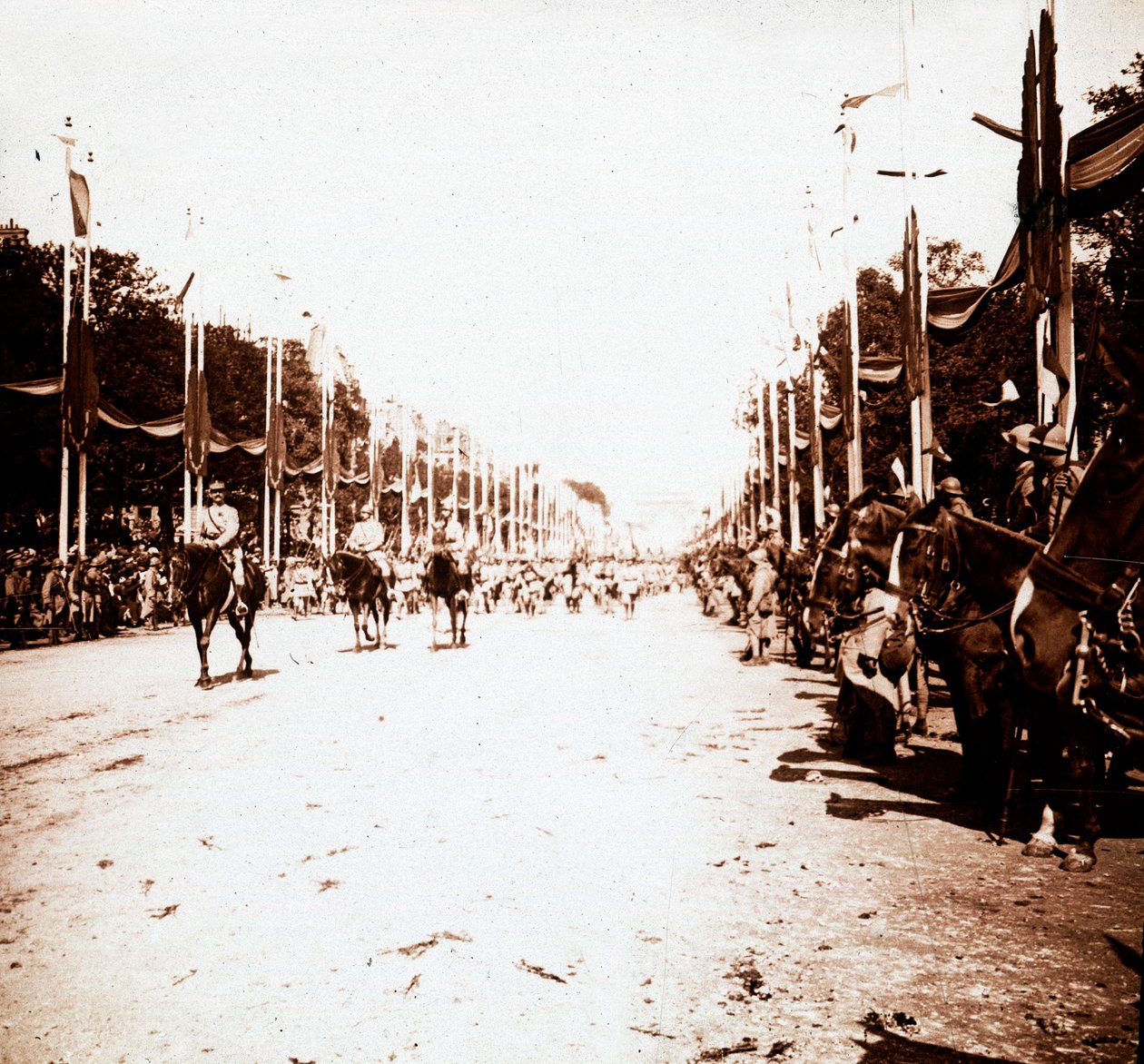 Győzelmi parádé, Párizs, Franciaország, 1918-c1919 alkotó: Unbekannt