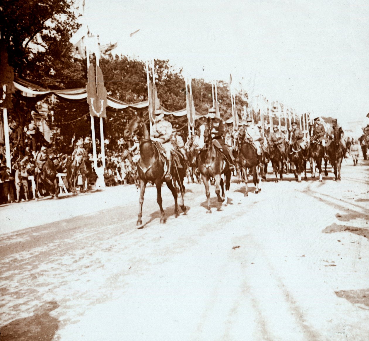 Győzelmi parádé, Párizs, Franciaország, 1918-c1919 alkotó: Unbekannt
