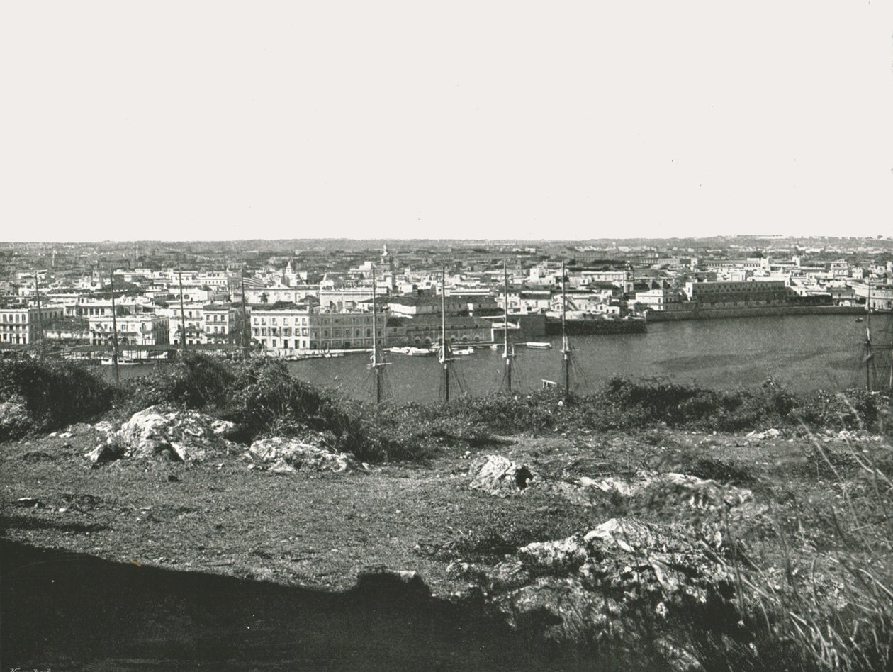 Kilátás az öbölre, Havanna, Kuba, 1895. alkotó: Unbekannt