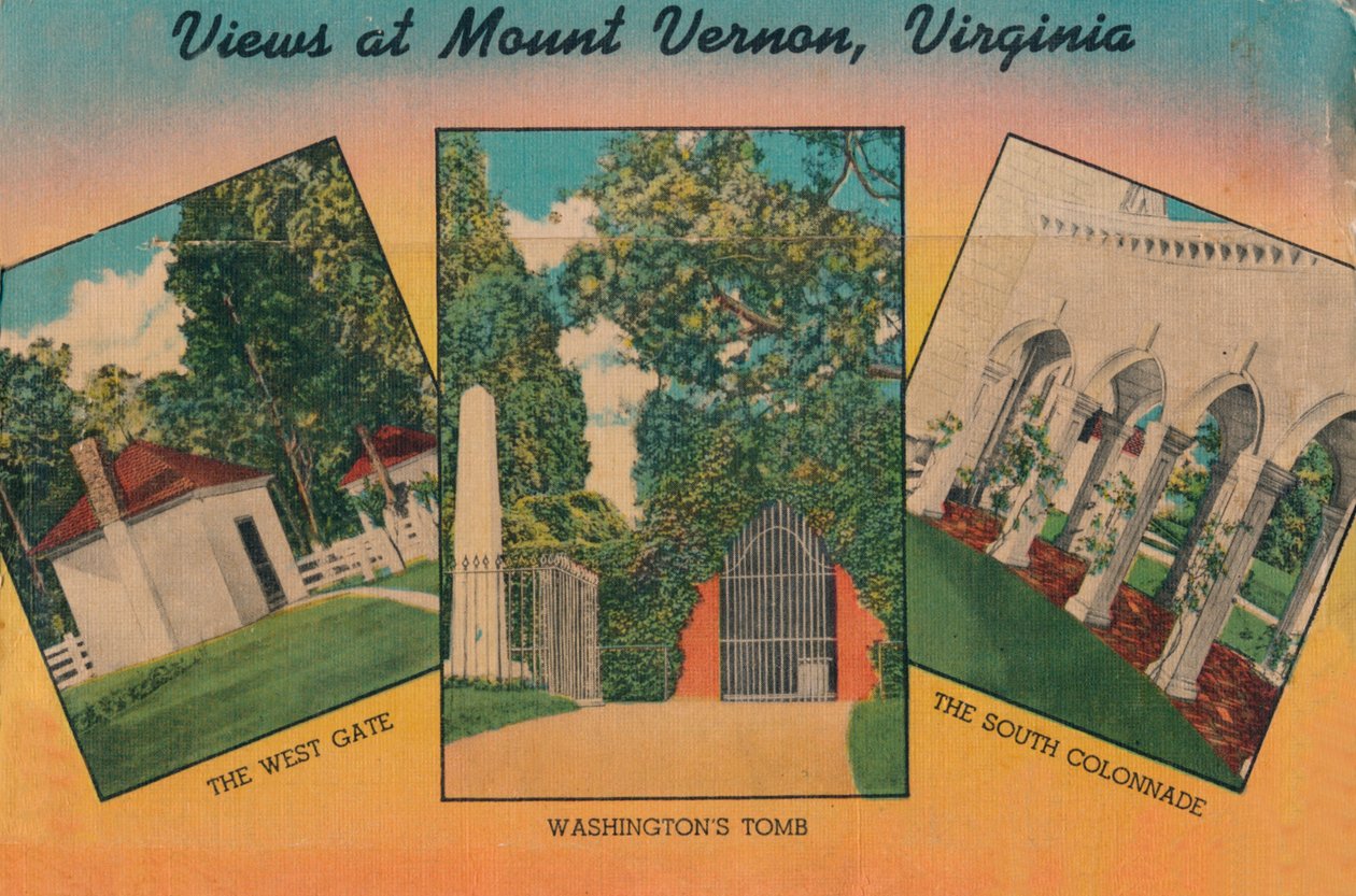 Kilátás Mount Vernonban, Virginia államban, 1946 alkotó: Unbekannt