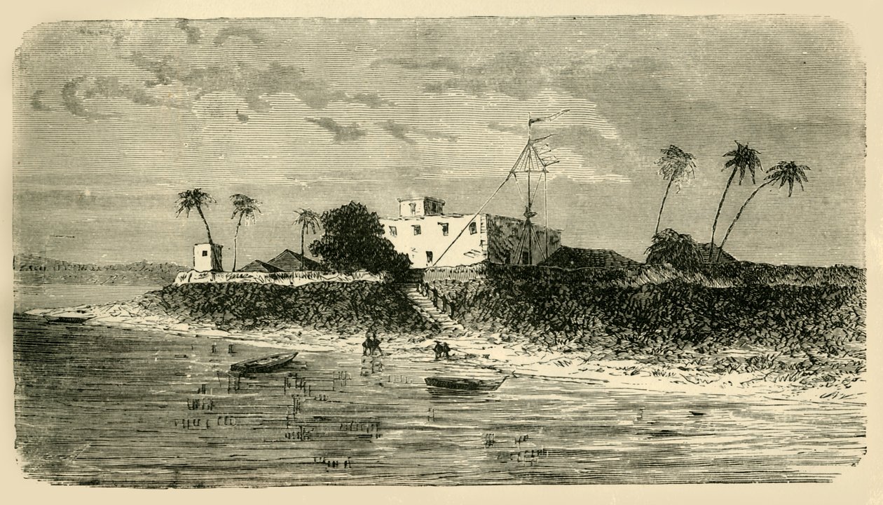 Kilátás a Hooghly szájánál, 1890. alkotó: Unbekannt