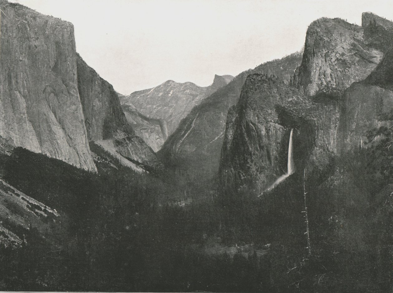 Kilátás az Artists Pointról, Yosemite Valley, USA, 1895. alkotó: Unbekannt