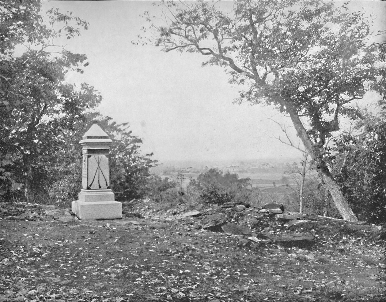 Kilátás a Culps Hillről, Gettysburg, Pennsylvania, 1897. alkotó: Unbekannt