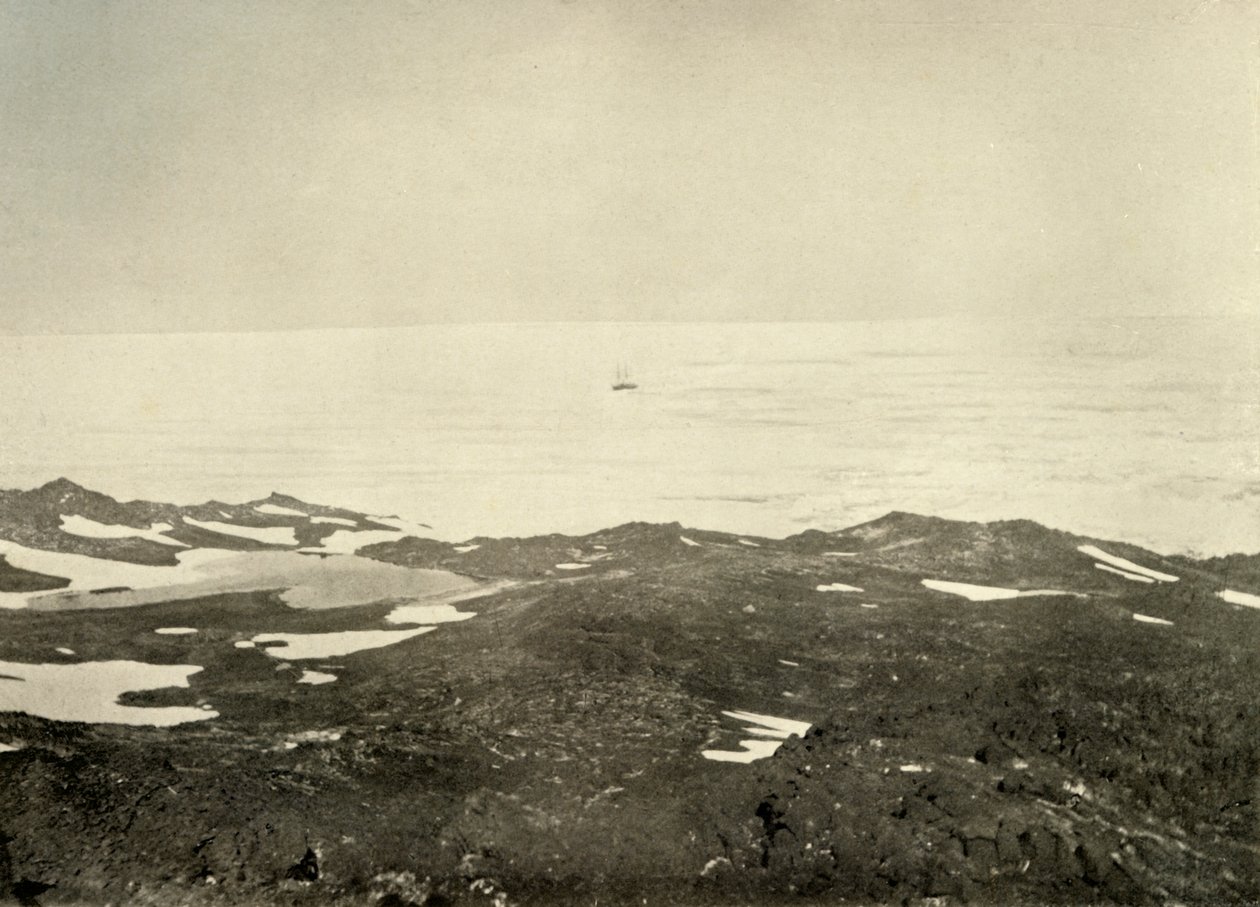 Kilátás a High Hillről...The Ship in Loose Pack, c1908, 1909. alkotó: Unbekannt
