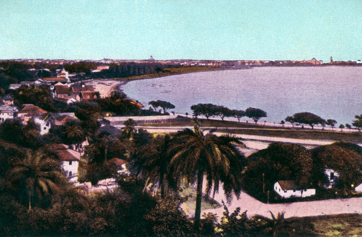 Kilátás a Malabar-hegyről, Bombay, India, 20. század eleje alkotó: Unbekannt