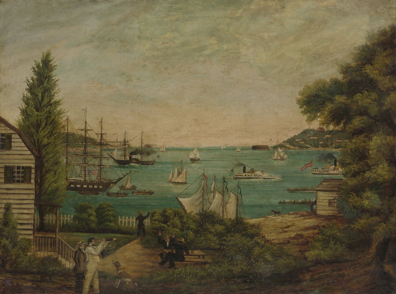 Kilátás a Staten Island-ről, kb. 1855. alkotó: Unbekannt