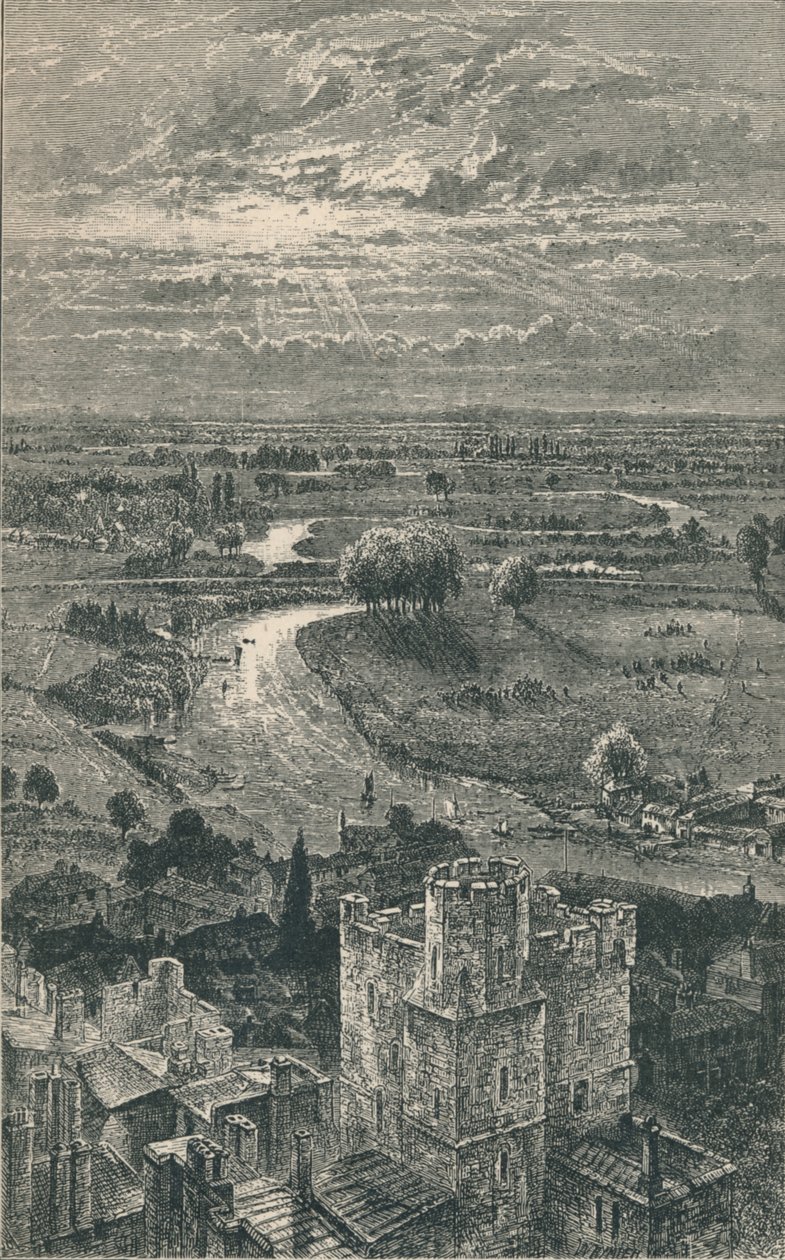 Kilátás a Kerek Toronyból, 1895 alkotó: Unbekannt