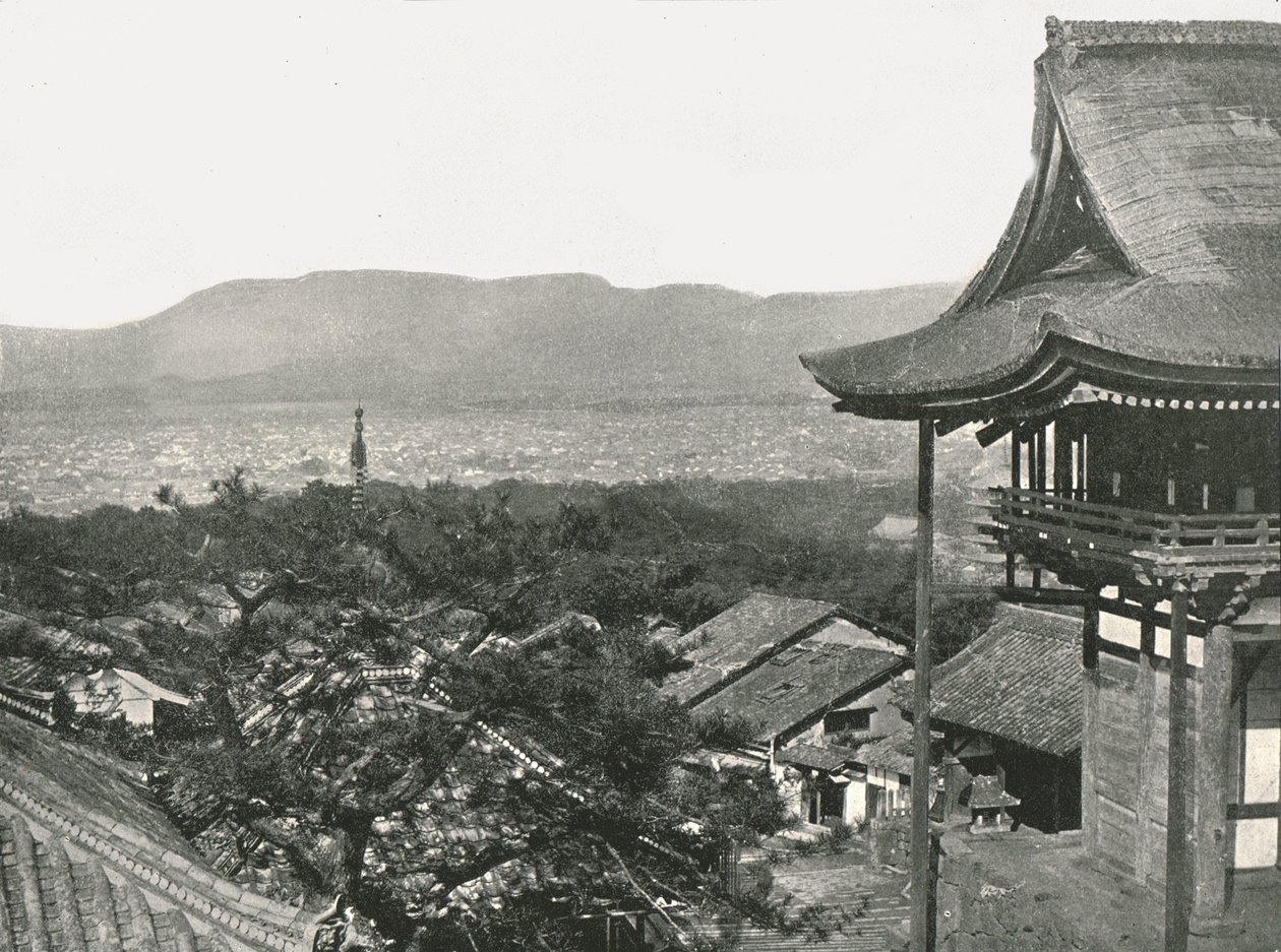 Kilátás a dombokról, Kiotó, Japán, 1895. alkotó: Unbekannt