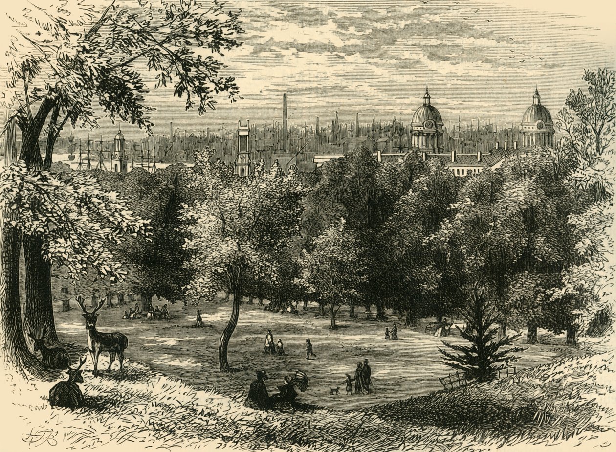 Kilátás a Greenwich Parkban, 1878. alkotó: Unbekannt