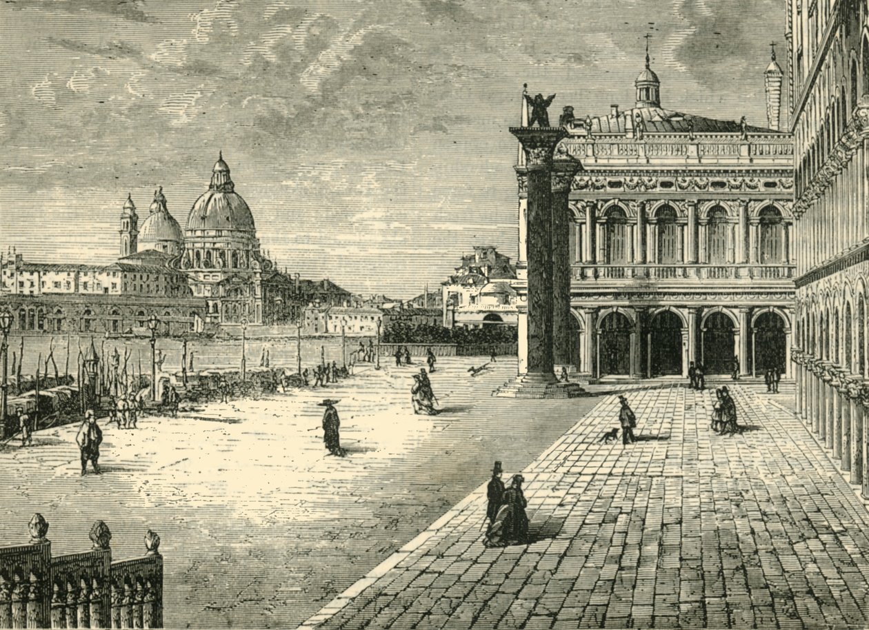 Nézet Velencében: A Molo, 1890. alkotó: Unbekannt