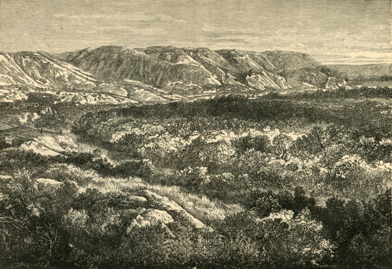 Kilátás a Jordán völgyében, 1890. alkotó: Unbekannt