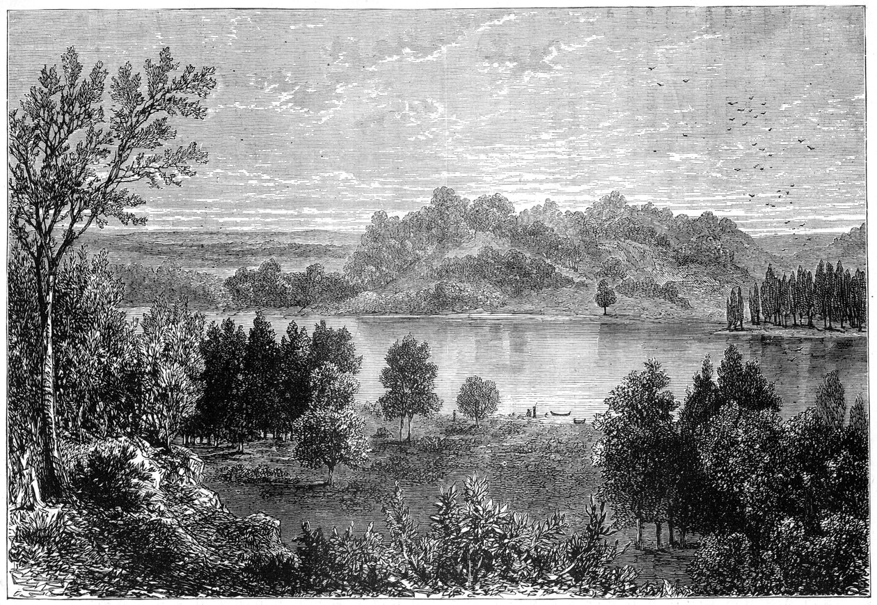 Kilátás a Mississippi felső völgyében, 1877 alkotó: Unbekannt