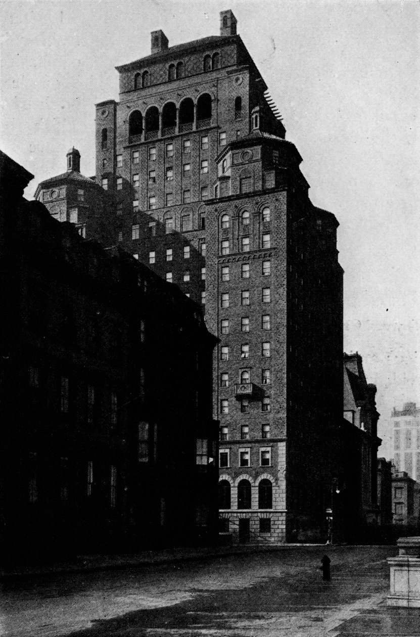 Déli nézet a Fraternity Clubs Building Madison Avenue-ján, New York City, 1924 alkotó: Unbekannt