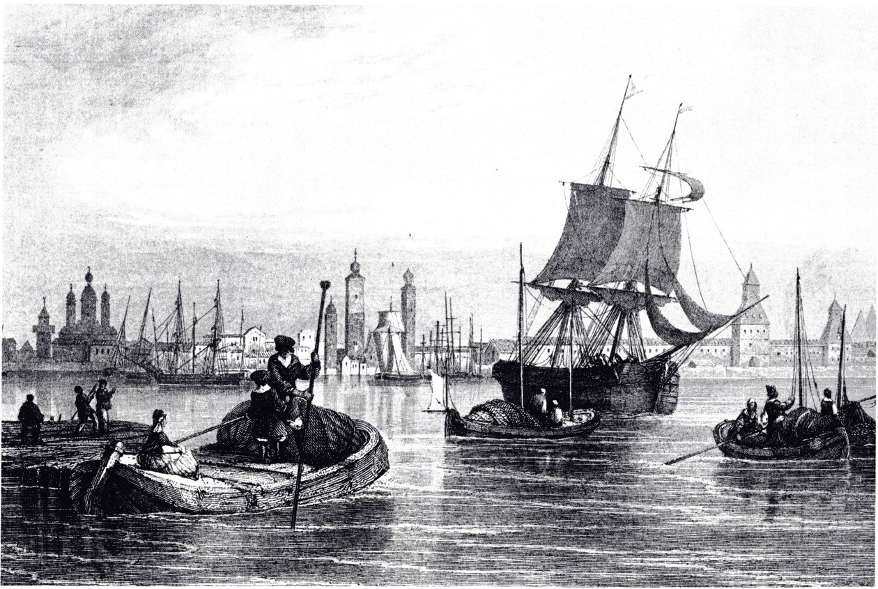 Arhangelszk látképe, 1835 alkotó: Unbekannt