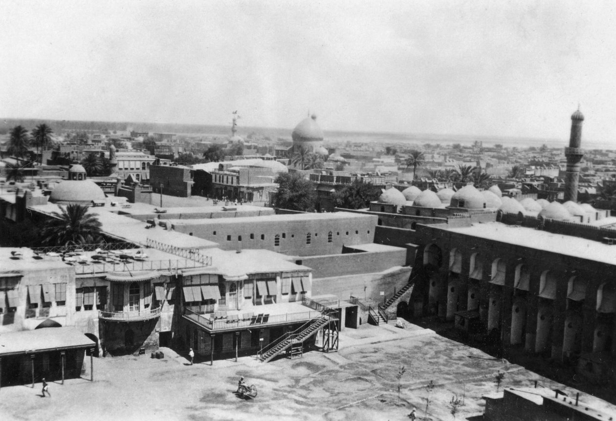 Bagdad kilátása egy blokk toronyból, 31. brit általános kórház, Mezopotámia, I. világháború, 1918 alkotó: Unbekannt