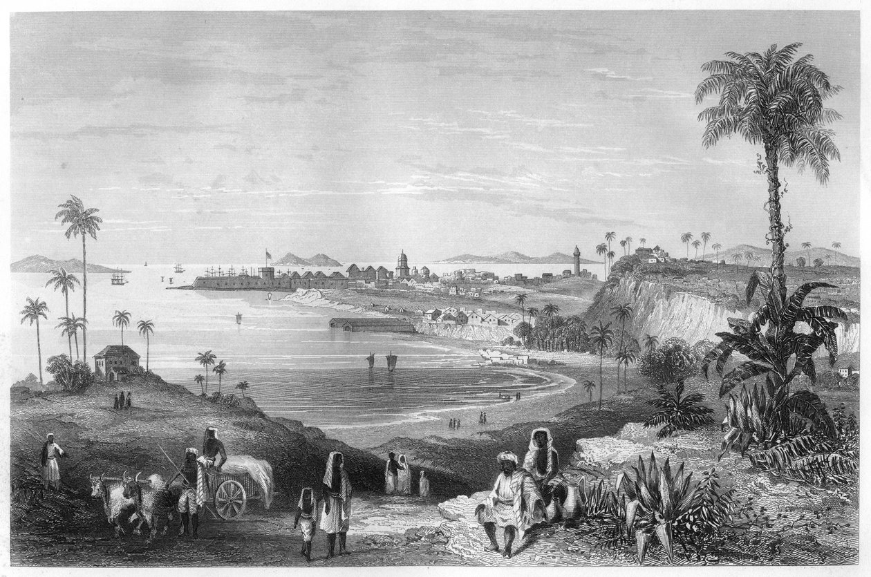 Bombay képe, amely az erődöt mutatja, c1860 alkotó: Unbekannt