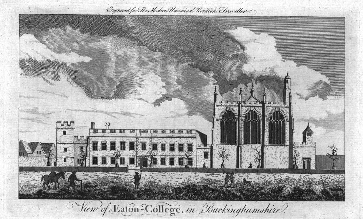 Kilátás az Eaton-College-ra, Buckinghamshire-ben, 1779. alkotó: Unbekannt
