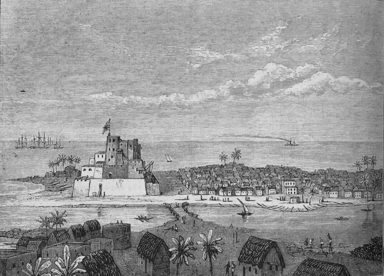 Elmina látképe, 1880 alkotó: Unbekannt