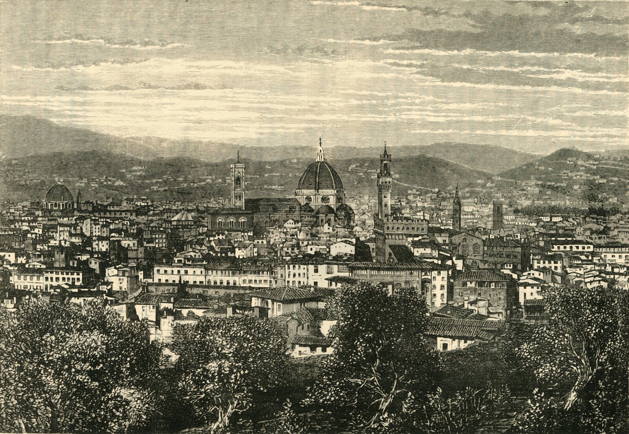 Firenze kilátása a Belvedere felől, 1890. alkotó: Unbekannt