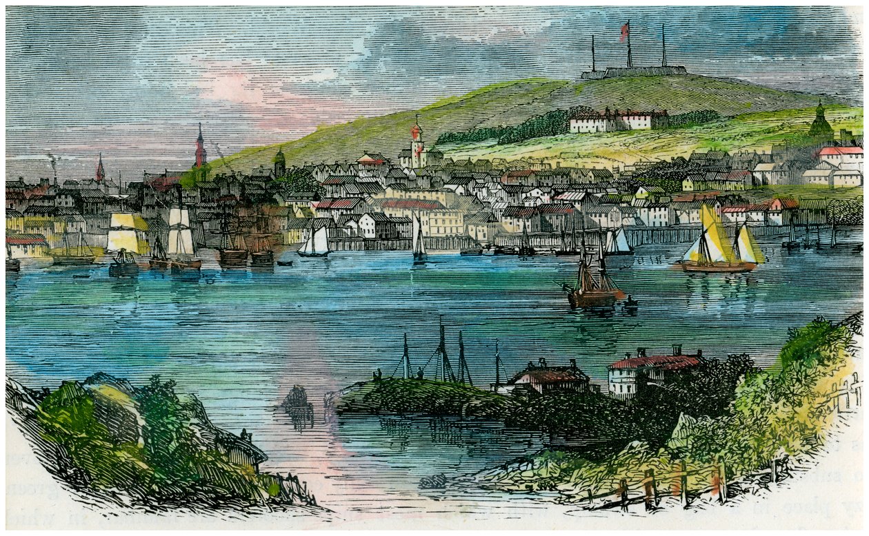 Kilátás Halifaxra, Nova Scotia, 1870 alkotó: Unbekannt