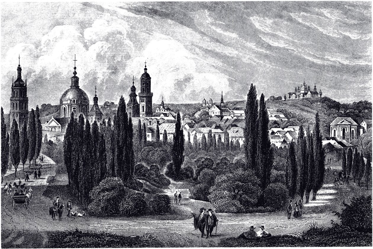 Lemberg látképe, 1845 körül alkotó: Unbekannt