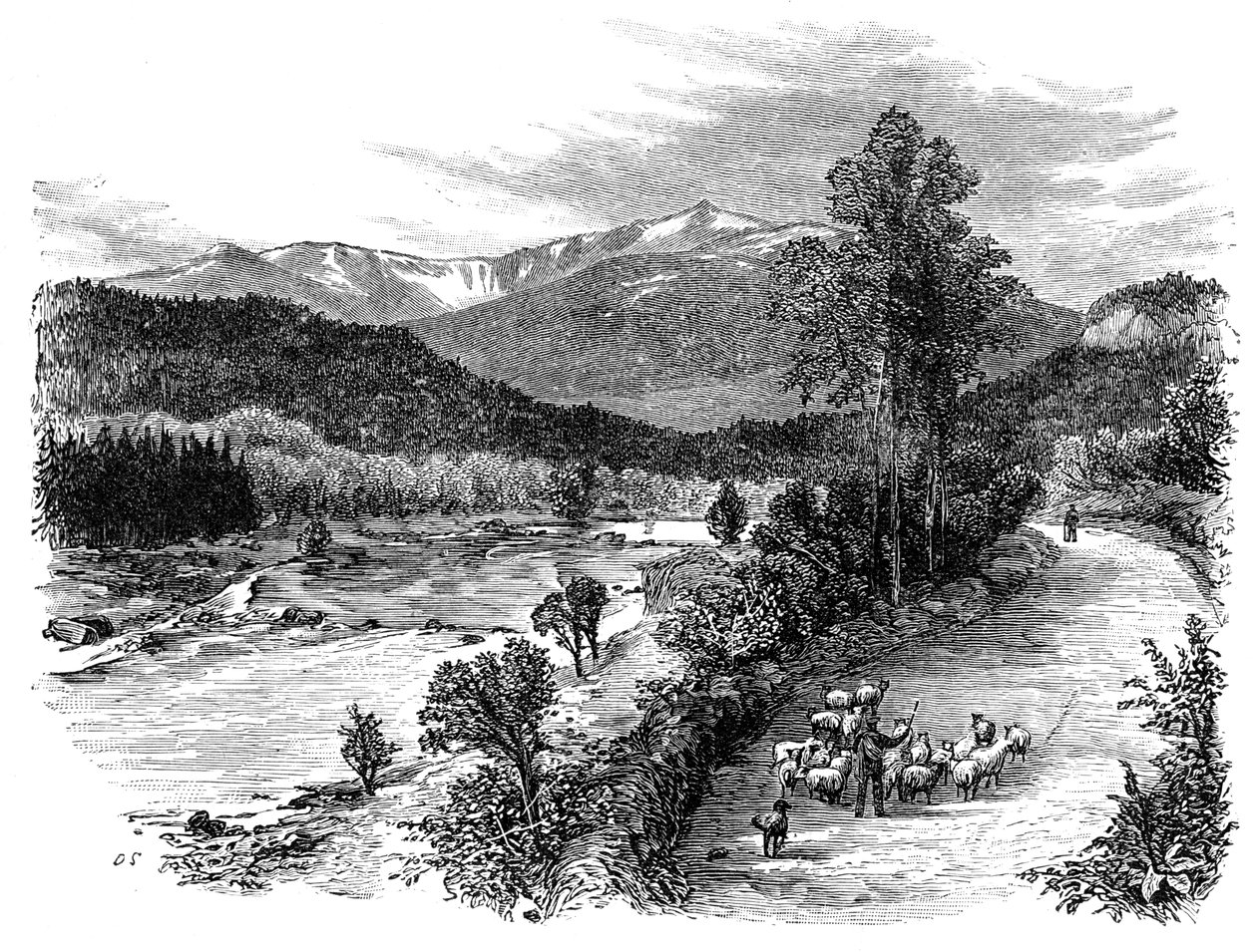Kilátás a skóciai Lochnagarra, 1900 alkotó: Unbekannt