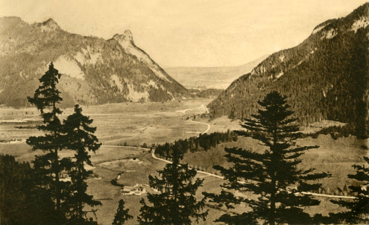 Oberammergau látképe, 1922. alkotó: Unbekannt