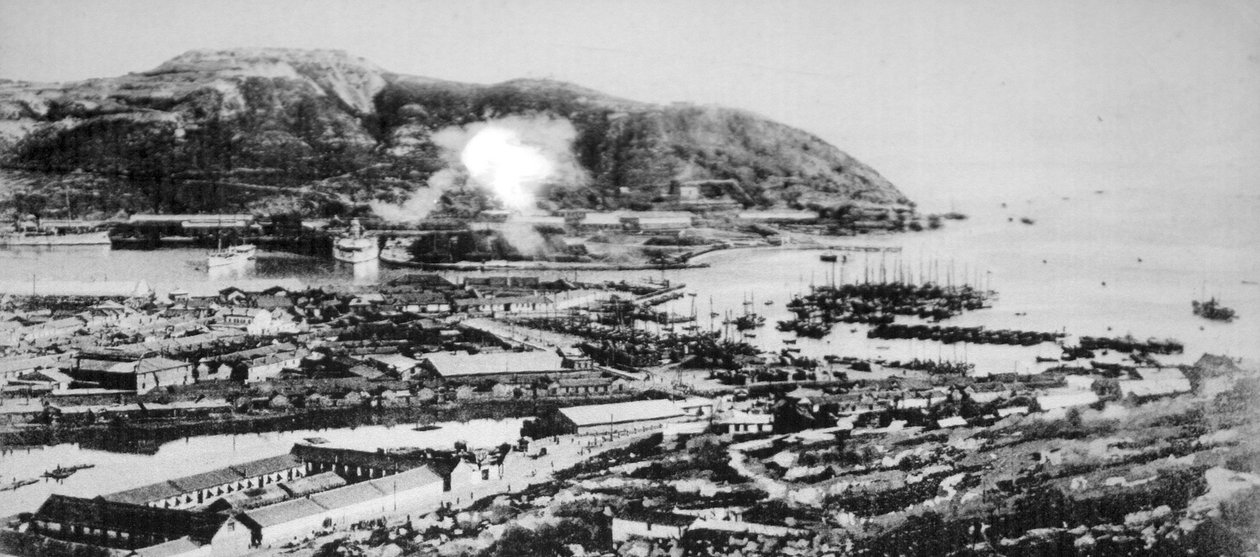Port Arthur látképe, Mandzsuria, 1904. alkotó: Unbekannt