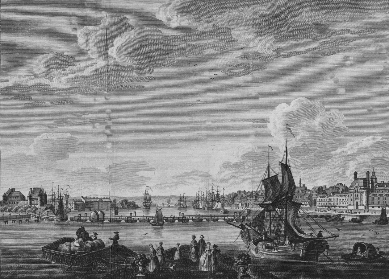 Rouen látképe, 1782 alkotó: Unbekannt