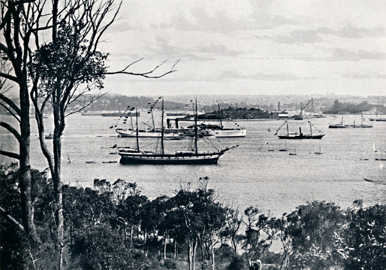Kilátás Sydney kikötőjére az északi partról, No. 1, 1900. alkotó: Unbekannt