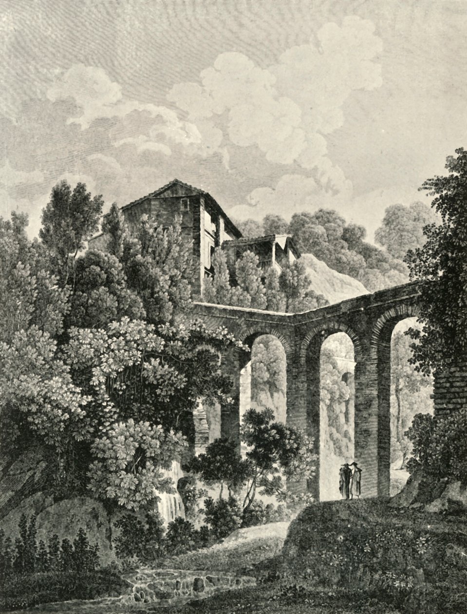 Kilátás a vízvezetékre, az Alhambra közelében, 19. század, 1907. alkotó: Unbekannt