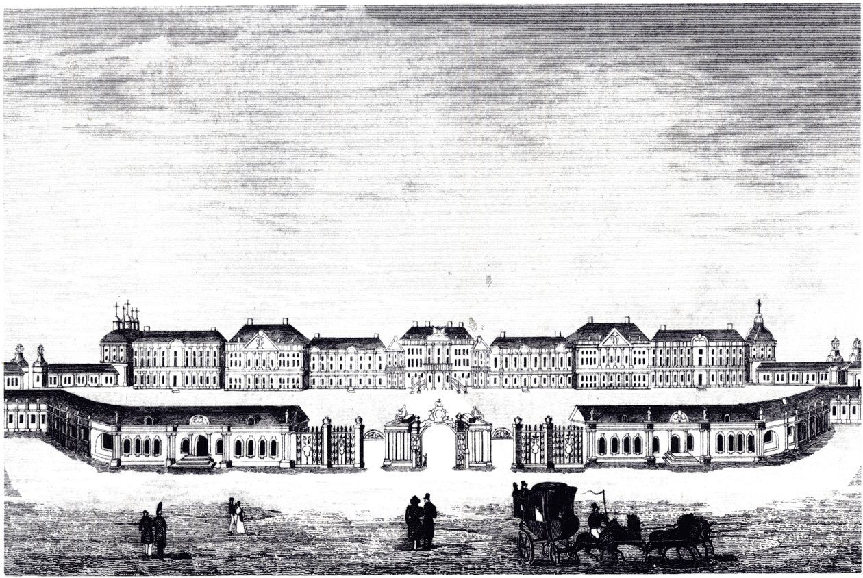 Kilátás a Katalin-palotára Carskoje Selóban, c. 1840 alkotó: Unbekannt