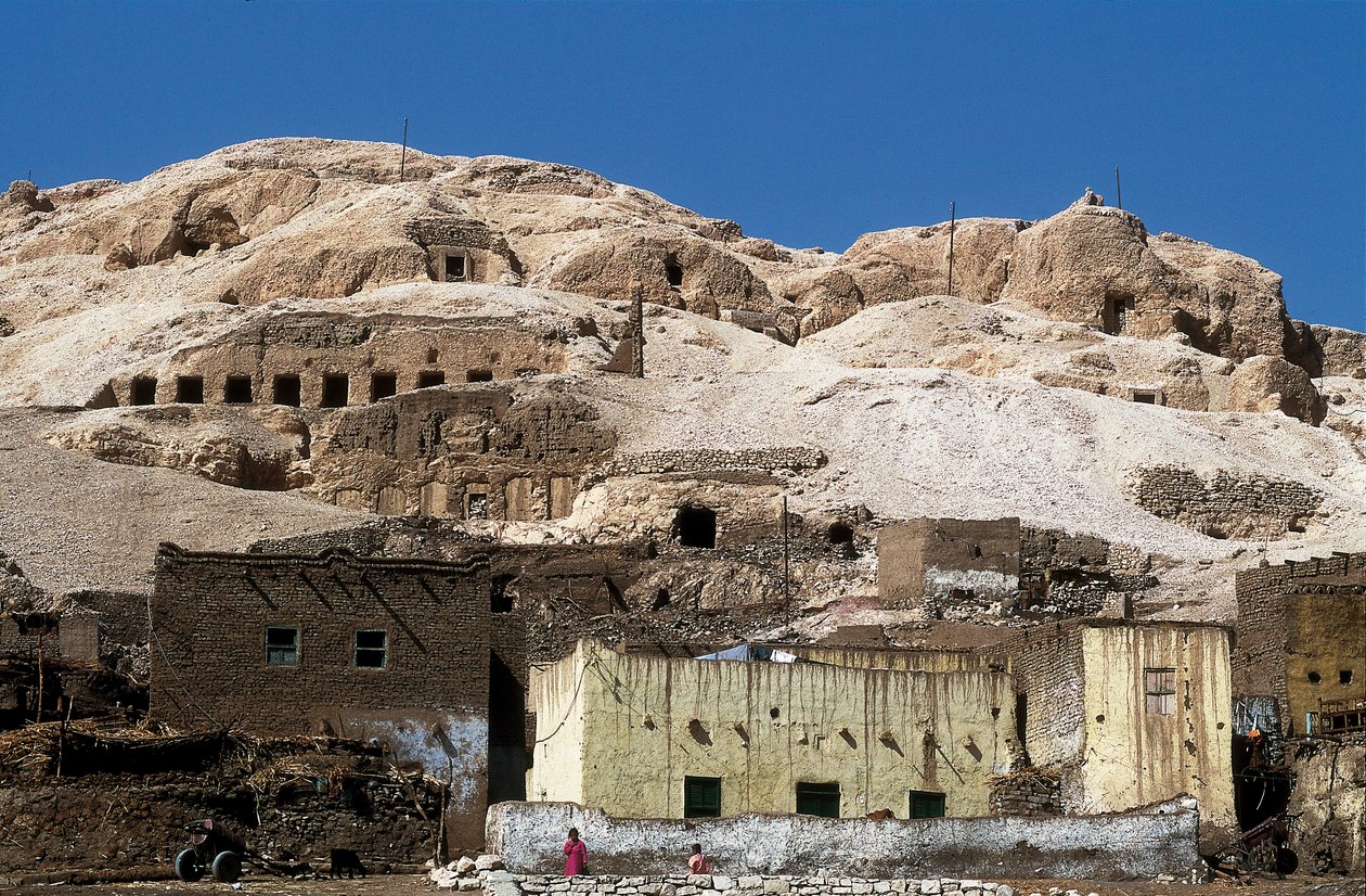 Kilátás a Királyok Völgyére, új birodalom, Deir el Bahari, Egyiptom (fotó) alkotó: Unbekannt