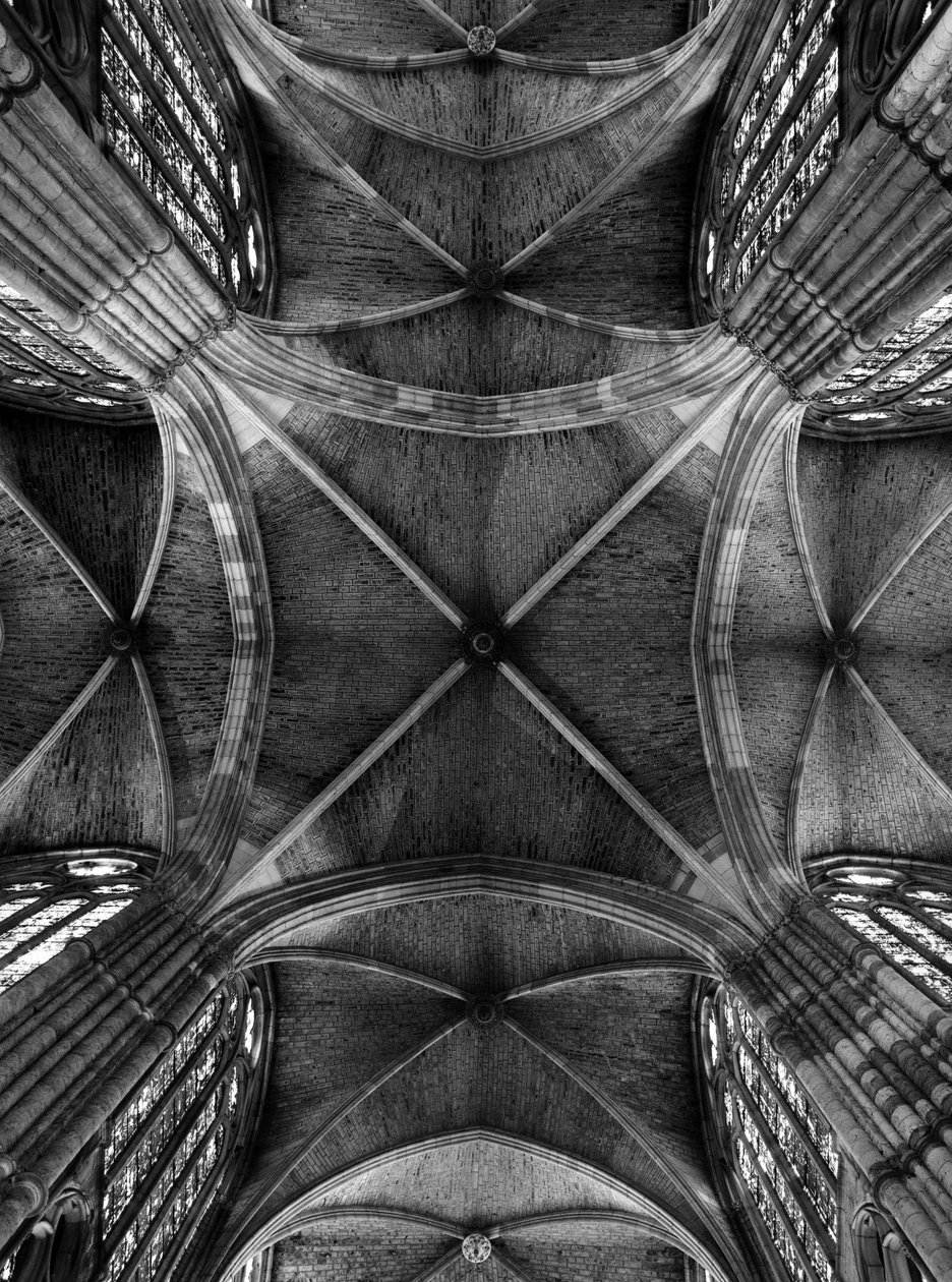 Kilátás a Cathedrale Santa Maria de la Regla templomhajójának boltíveire alkotó: Unbekannt
