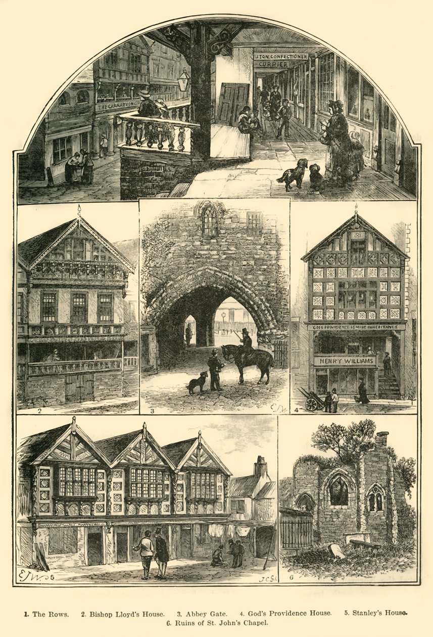 Nézetek Chesterben, 1898. alkotó: Unbekannt