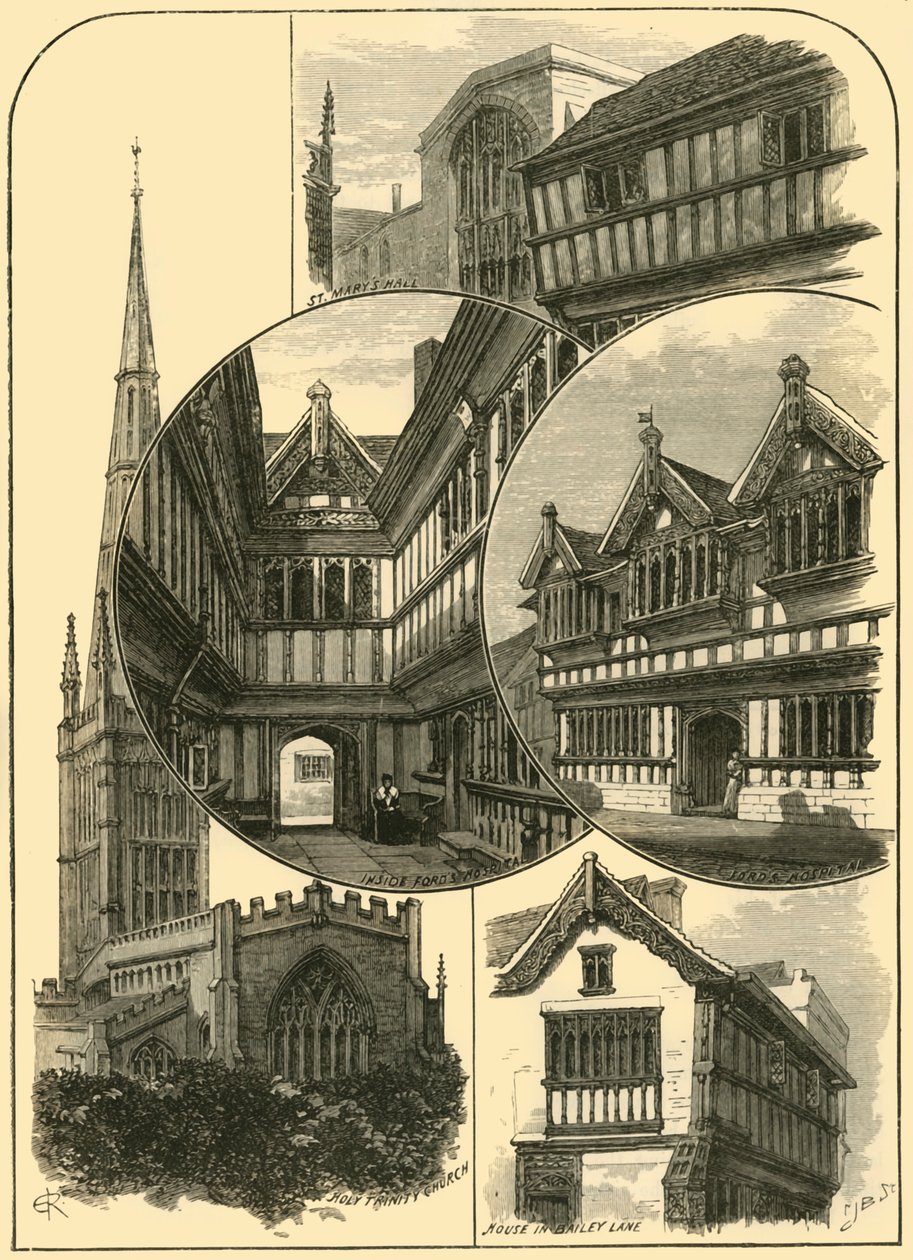 Nézetek Coventryben, 1898. alkotó: Unbekannt
