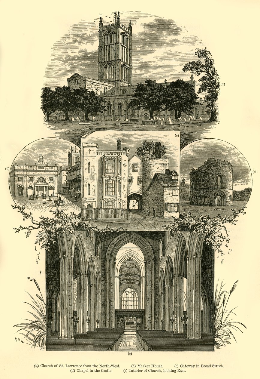 Nézetek Ludlowban, 1898. alkotó: Unbekannt