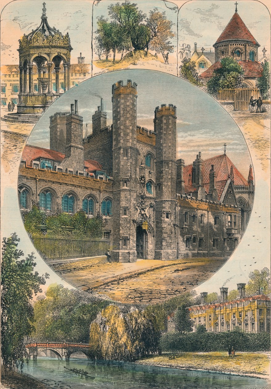 Kilátások Cambridge-ben és körülötte, c1890. alkotó: Unbekannt