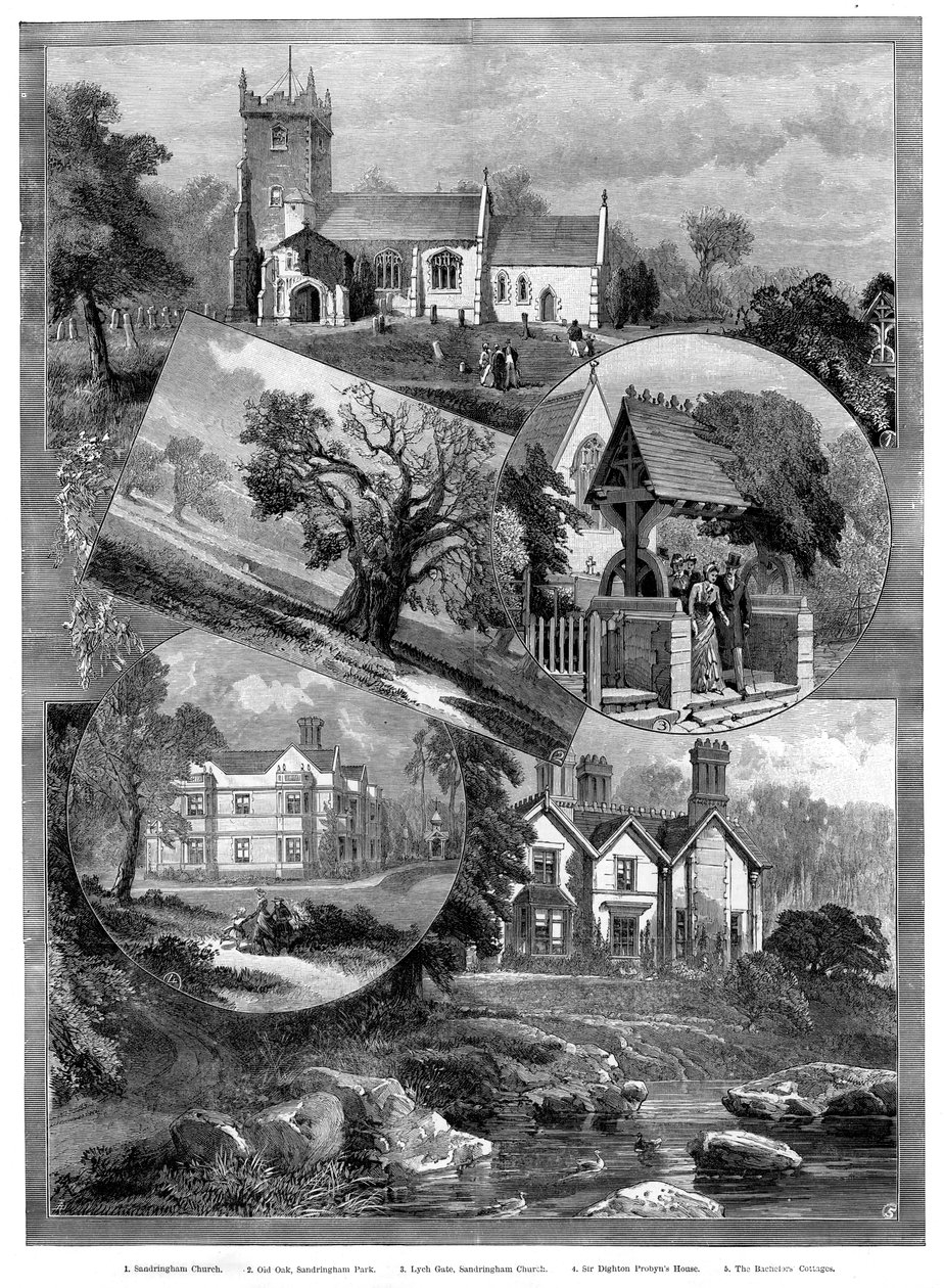 Sandringham látképei, Norfolk, 1887 alkotó: Unbekannt